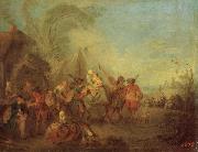 Pater, Jean-Baptiste Soldiers Setting out from the Etape Spain oil painting artist